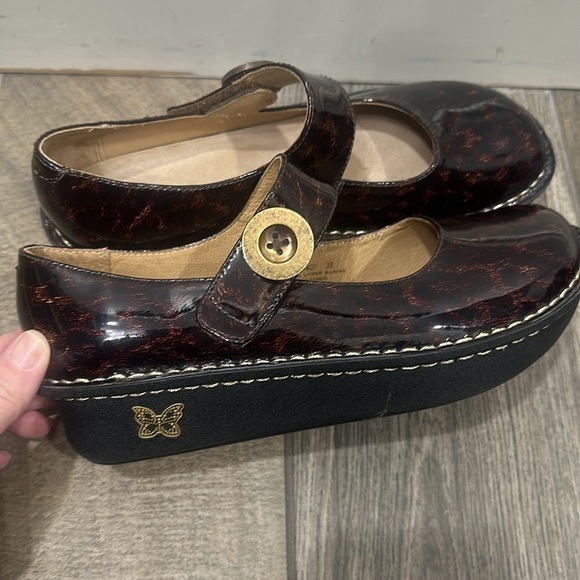 Algeria Pal- 407 cheetah leopard print Mary Jane shoes size size 39 - Picture 4 of 11